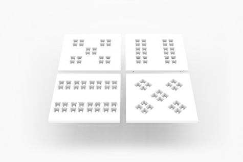 Product design of the Pix'L ceiling light range - Dietal