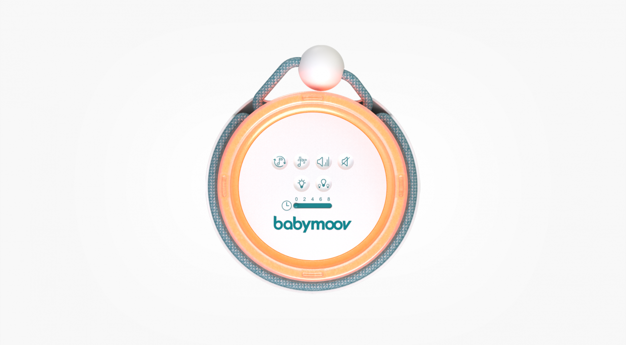 Dreamy Veilleuse Evolutive, un design proposé par l'agence de design i&D - Babymoov