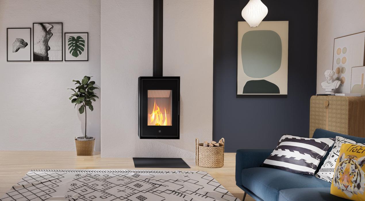 i&D, industrial design agency designed the Ogar wood burner - Seguin