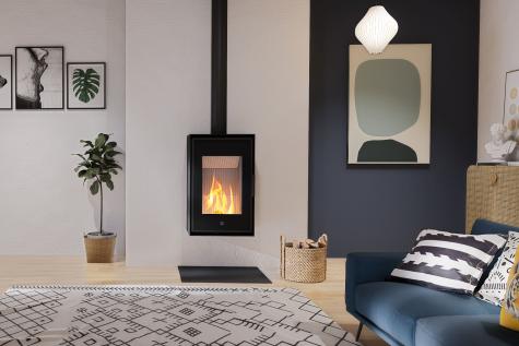 i&D, industrial design agency designed the Ogar wood burner - Seguin