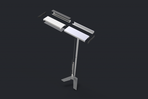 BOSTON - SUNLUX, luminaire modulable sur pied, un design produit par i&D - Dietal