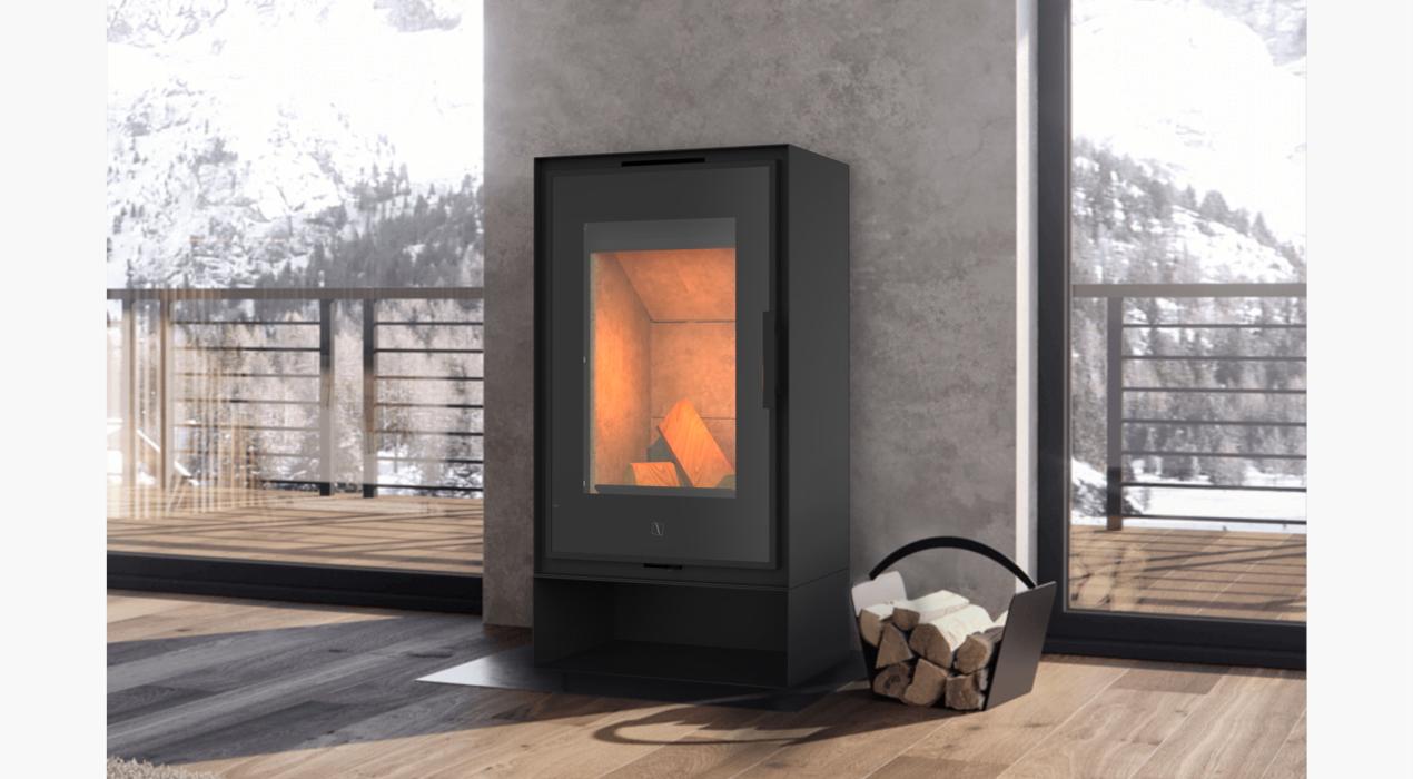 i&D, industrial design agency designed the Ogar wood burner - Seguin