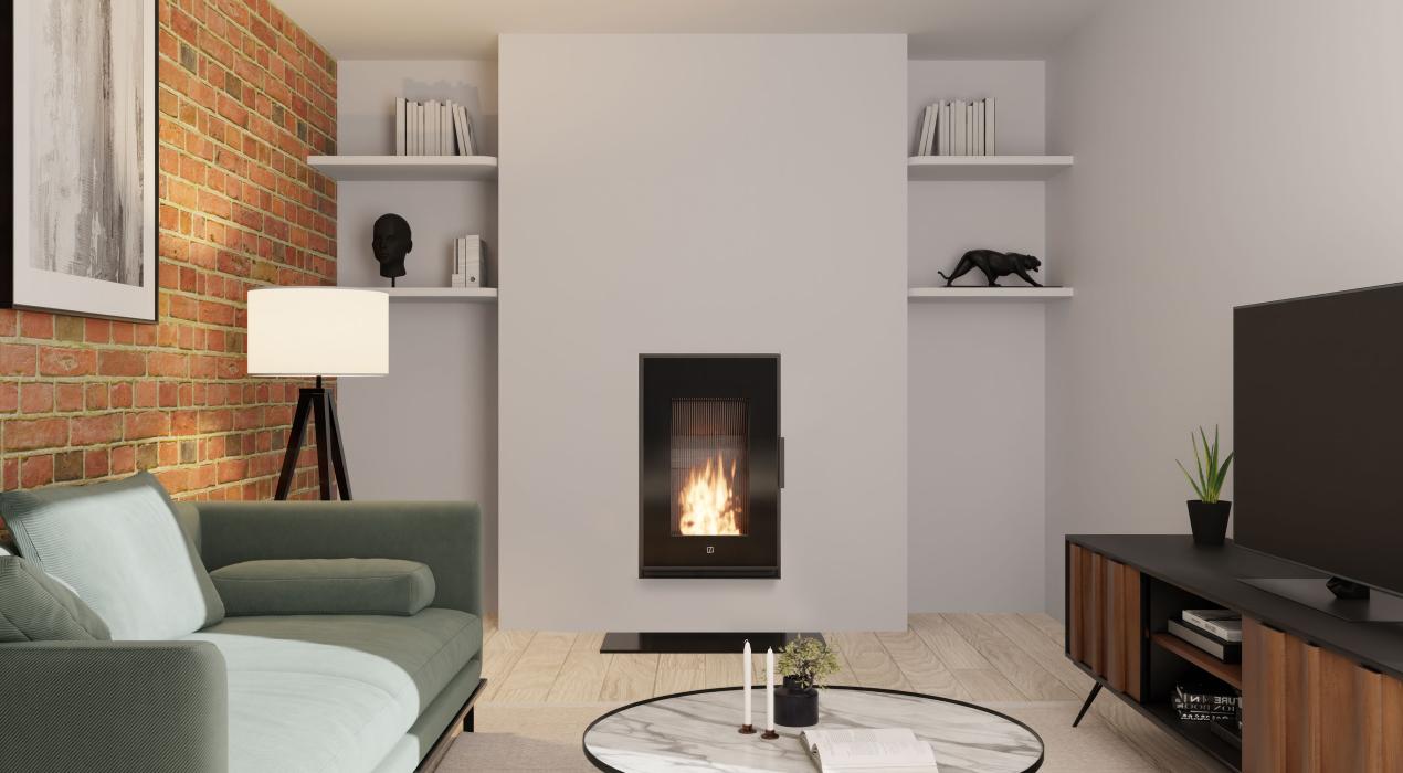 i&D, industrial design agency designed the Ogar wood burner - Seguin