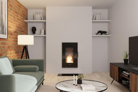i&D, industrial design agency designed the Ogar wood burner - Seguin